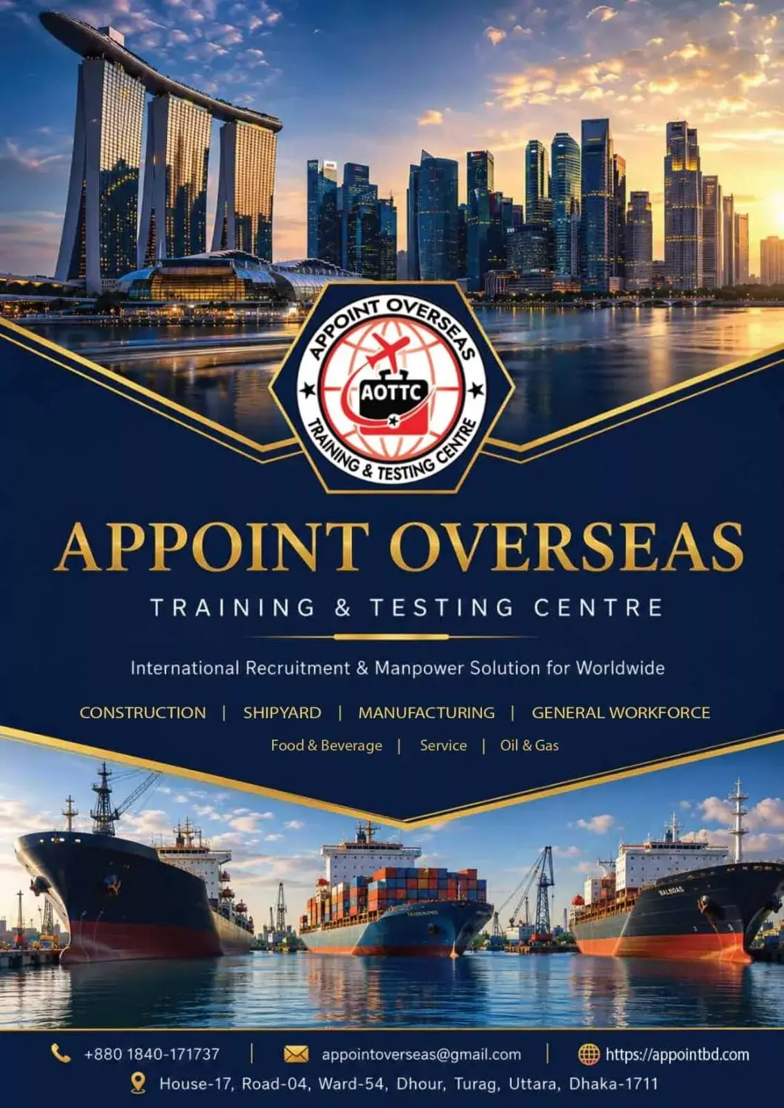 Appoint Overseas Training & Testing Centre Company